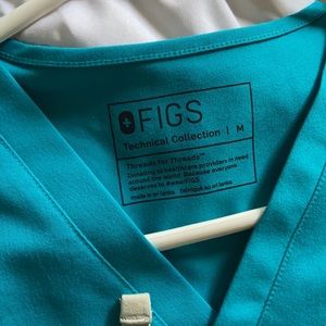 Casma scrub Figs Teal